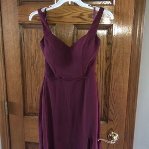 Kennedy Blue bridesmaid dress “zoey” size 4. Bordeaux color